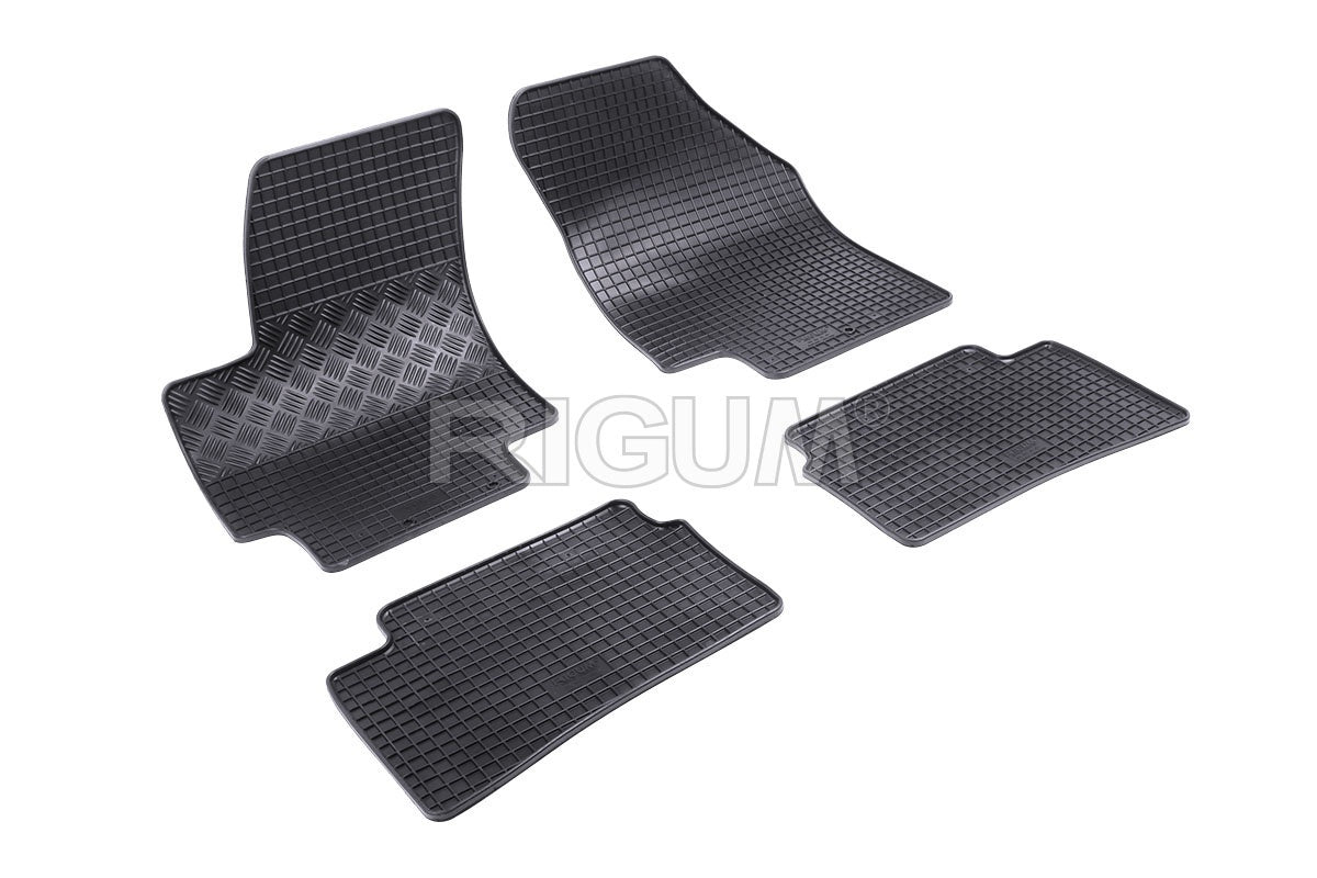 Set 5 covorase auto KIA RIO II din 2005 - 2011, cu covoras tunel median, Caroserie HATCHBACK