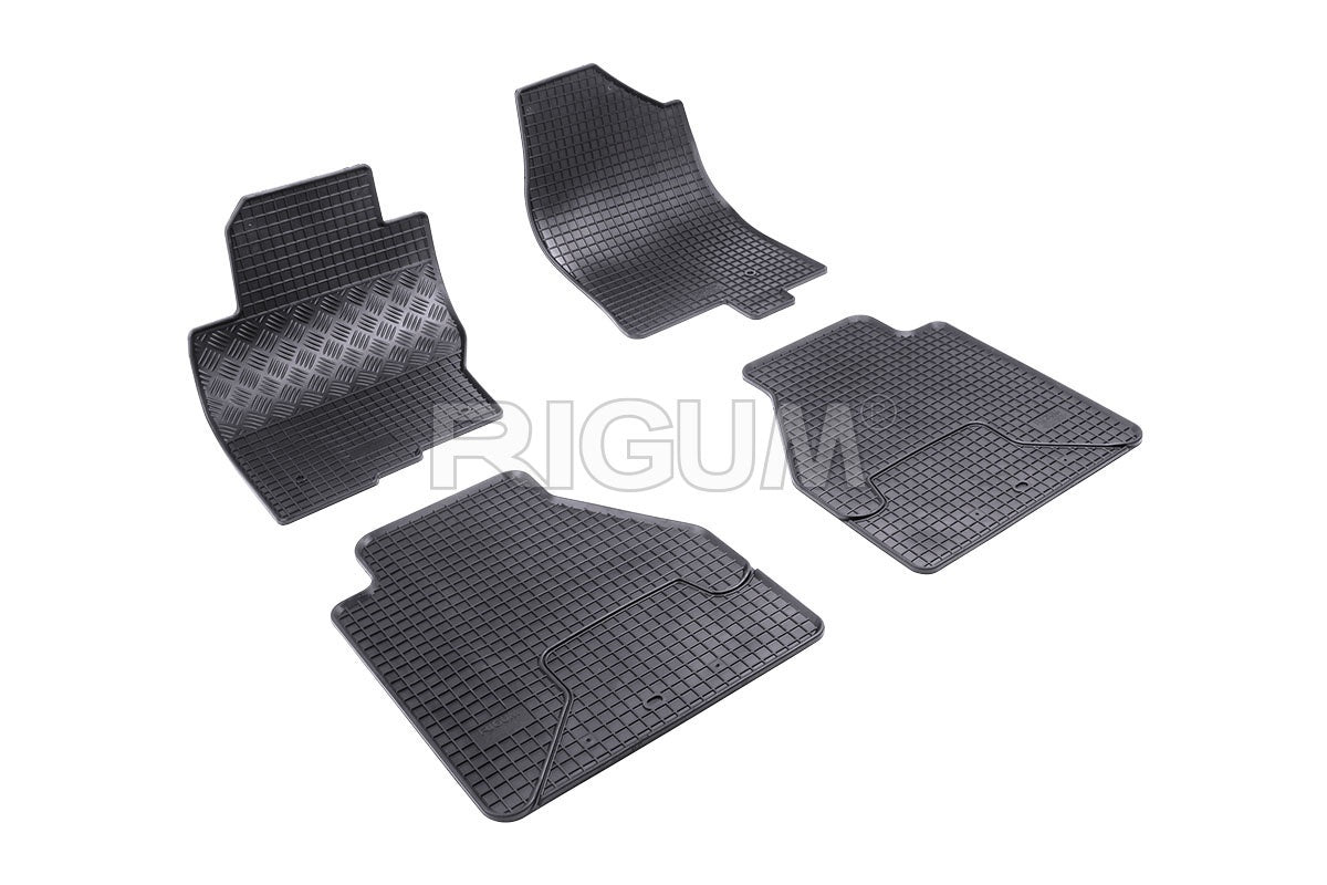Set 5 covorase auto NISSAN NAVARA din 2010 - 2015, cu covoras tunel median, Caroserie PICK-UP