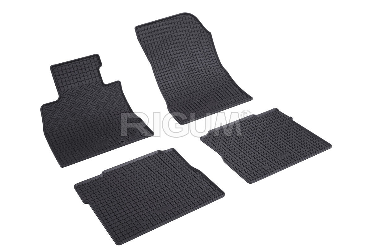 Set 5 covorase auto NISSAN NOTE E12 din 10.2013 - 03.2016, cu covoras tunel median, Caroserie HATCHBACK