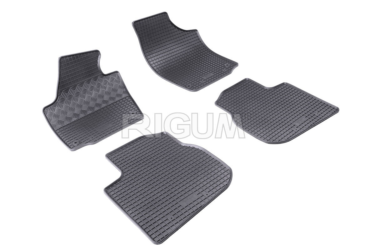 Set 5 covorase auto SEAT TOLEDO IV din 02.2013 - 05.2019, cu covoras tunel median, Caroserie HATCHBACK