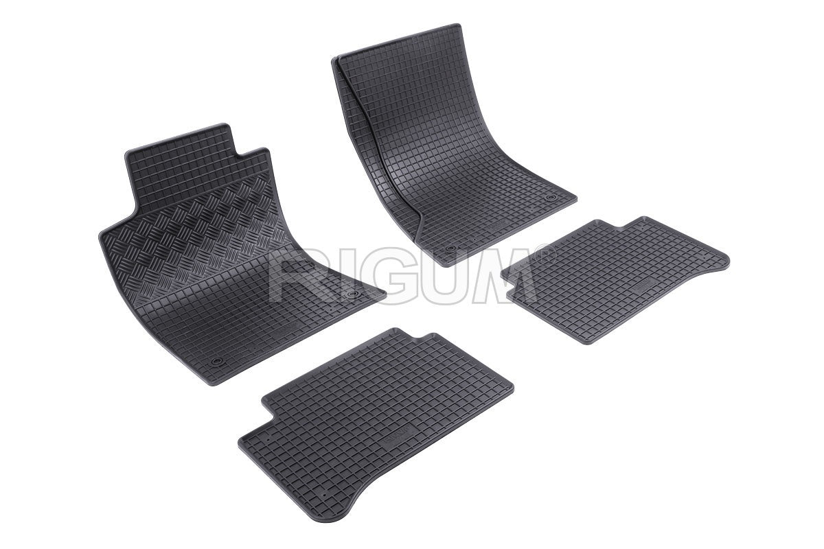 Set 5 covorase auto MERCEDES E-CLASS W211 din 2002 - 02.2009, cu covoras tunel median, Caroserie SEDAN W210