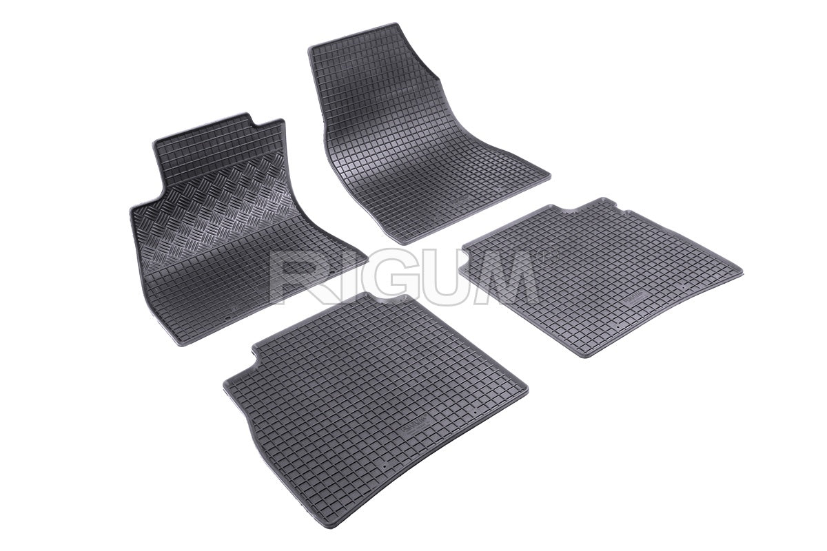 Set 5 covorase auto NISSAN PULSAR din 09.2014 - 07.2018, cu covoras tunel median, Caroserie HATCHBACK