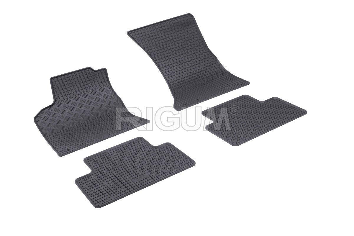 Set 5 covorase auto PORSCHE MACAN din 03.2014 - 2026, cu covoras tunel median, Caroserie SUV