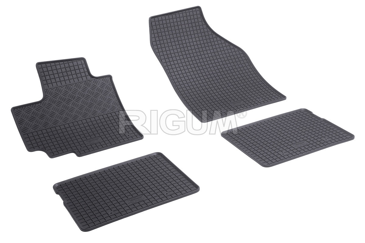 Set 5 covorase auto SUZUKI CELERIO din 11.2014 - 2026, cu covoras tunel median, Caroserie HATCHBACK
