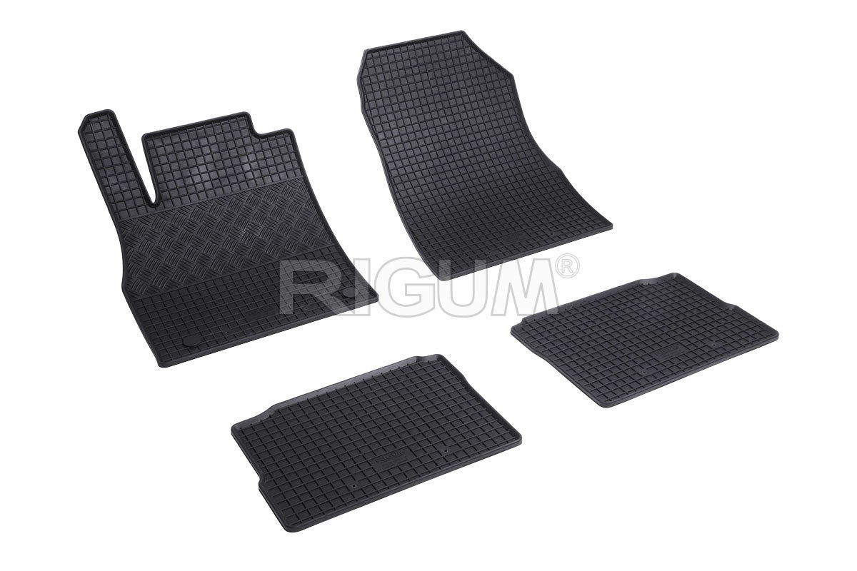 Set 5 covorase auto NISSAN MICRA K14 din 03.2017 - 2026, cu covoras tunel median, Caroserie HATCHBACK