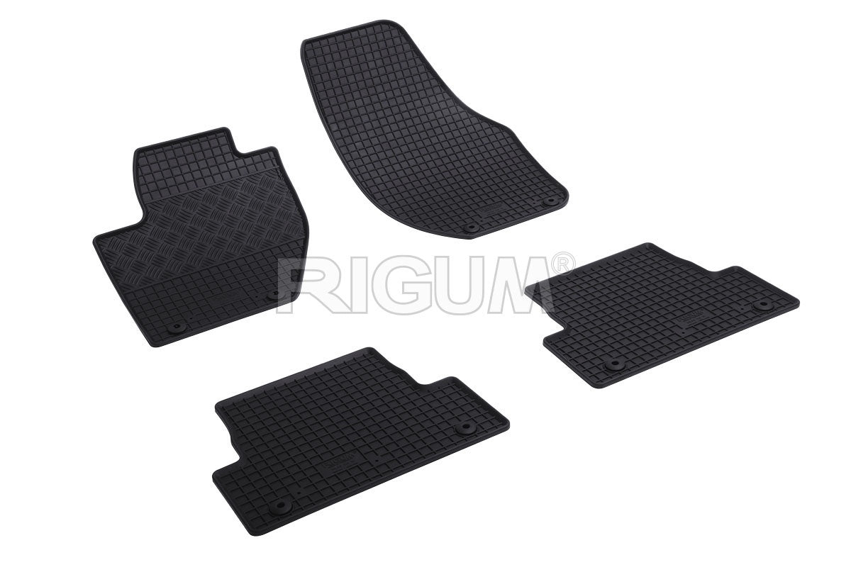 Set 5 covorase auto VOLVO V 40 II din 07.2012 - 07.2019, cu covoras tunel median, Caroserie HATCHBACK