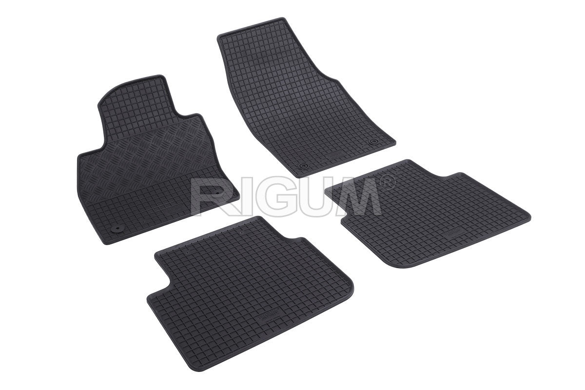 Set 5 covorase auto SKODA SCALA din 04.2019 - 2026, cu covoras tunel median, Caroserie HATCHBACK