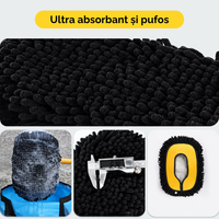Mop Telescopic Rotativ 180° pentru Spălare Auto