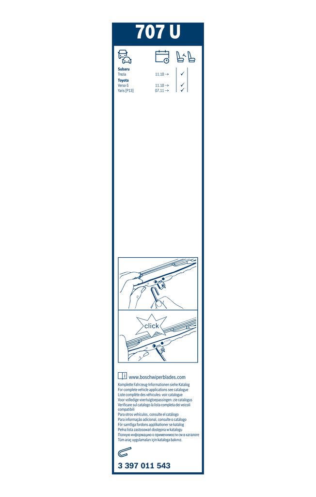 Lamela Stergator Toyota Prius, fabricatie 2023+, caroserie Hatchback | STB3397011543