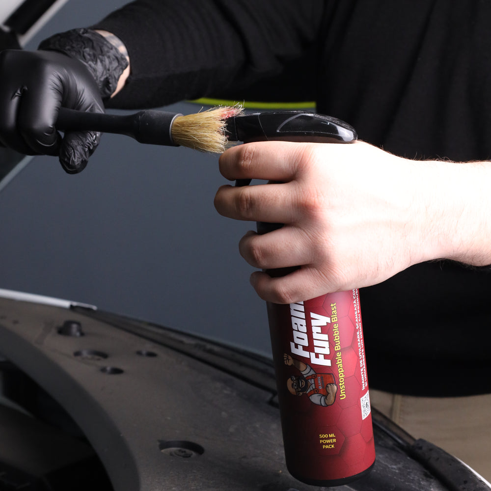 Pensulă Detailing Auto - Păr Natural de Mistreț