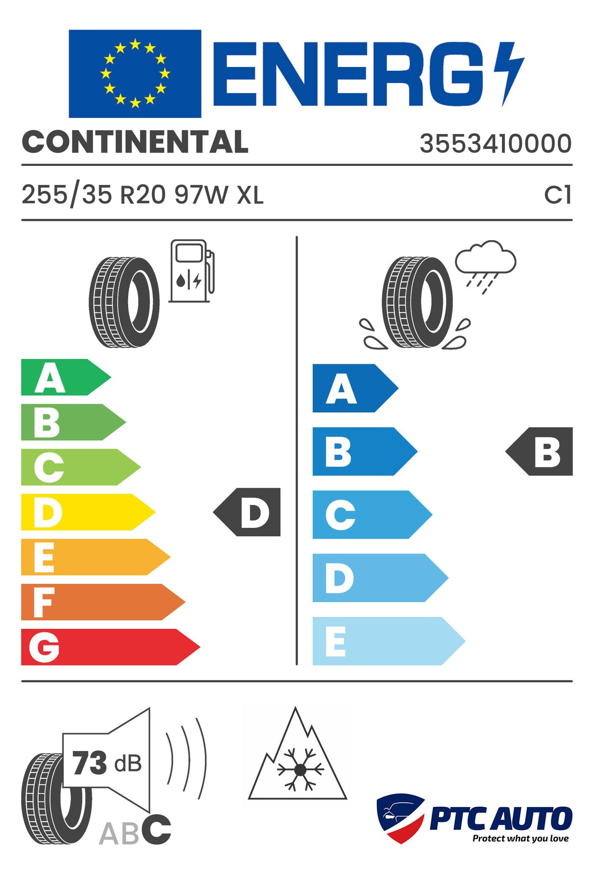 Anvelopa Iarna Continental 255/35 R20 WINTERCONTACT TS 850 P 97W XL M+S 3PMSF