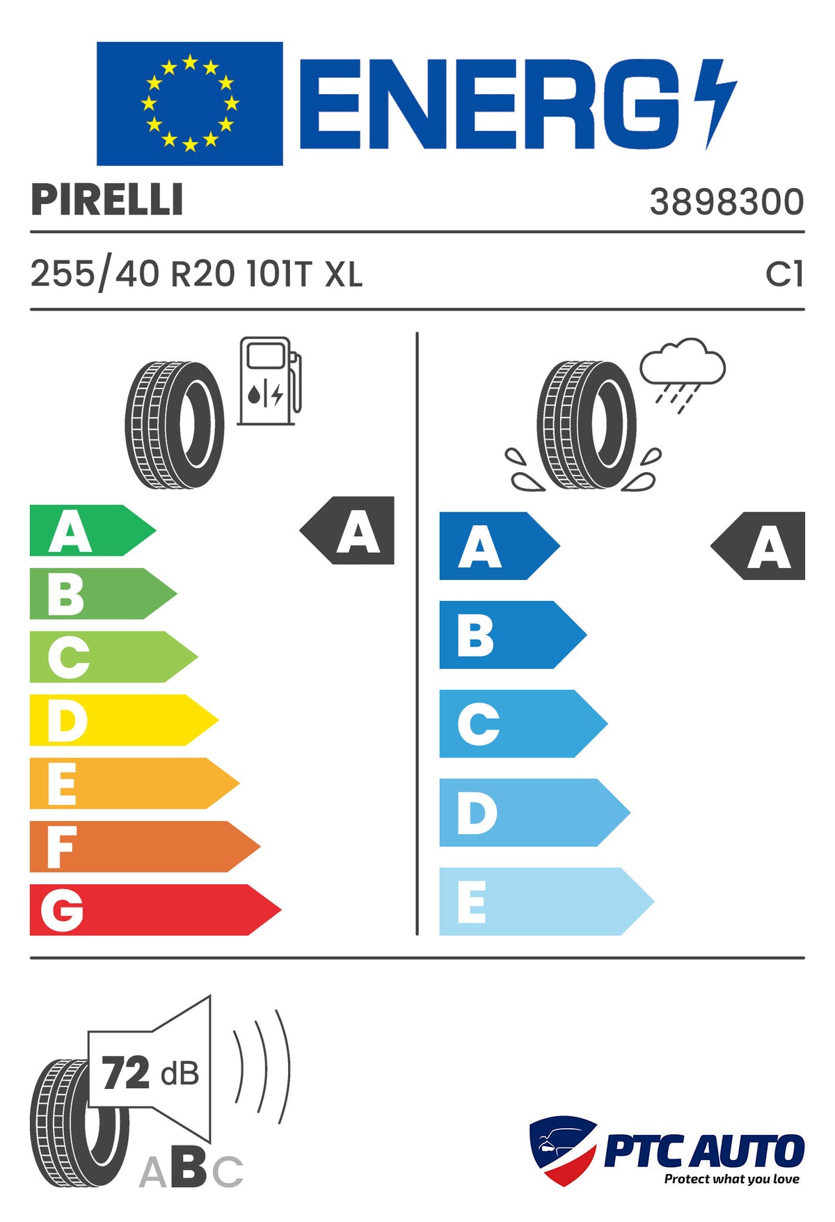Anvelopa Vara Pirelli 255/40 R20 CINTURATO P7 (P7C2) 101T XL