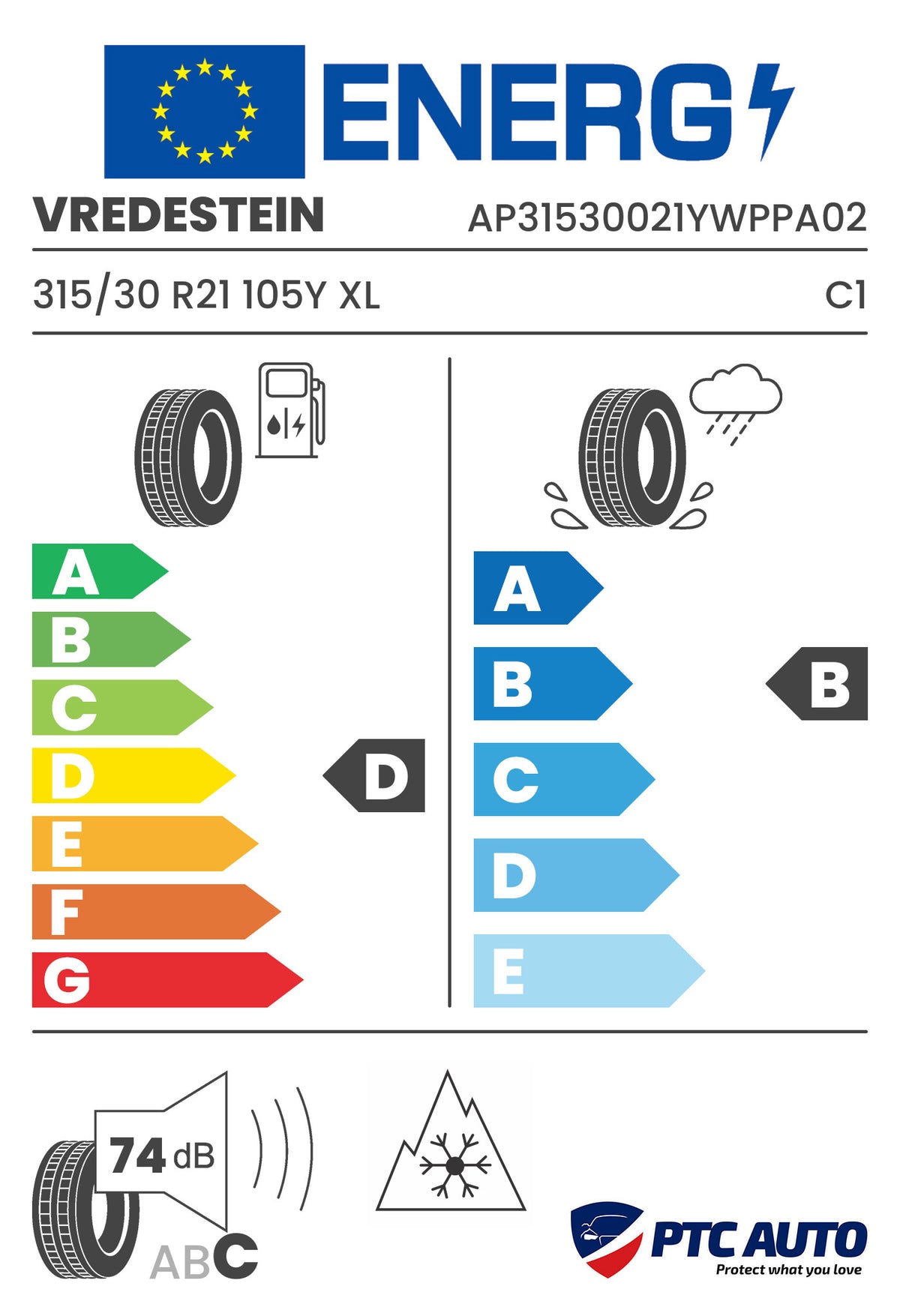 Anvelopa All Season Vredestein 315/30 R21 WINTRAC PRO+ 105Y