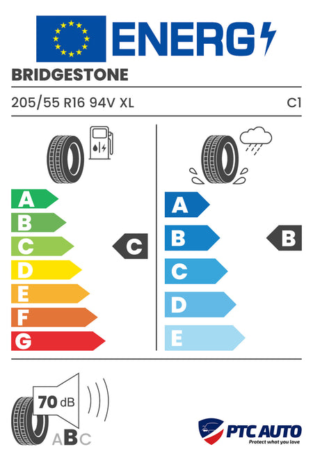 BRIDGESTONE 205/55 R16 94V XL TURANZA ALL SEASON 6 3PMSF (C-B-B[70])(Turisme All Season)