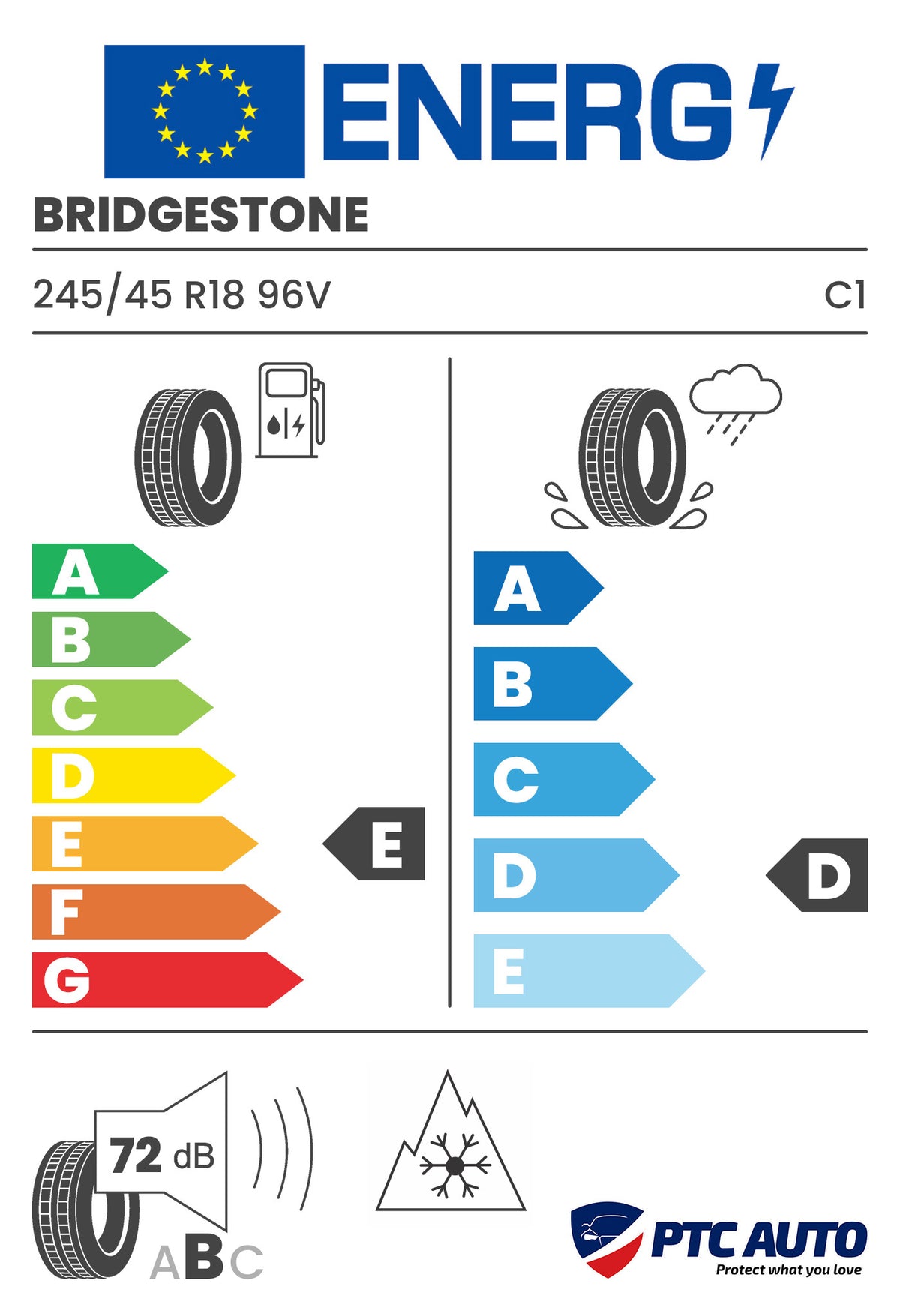 Anvelopa Iarna Bridgestone 245/45 R18 96V