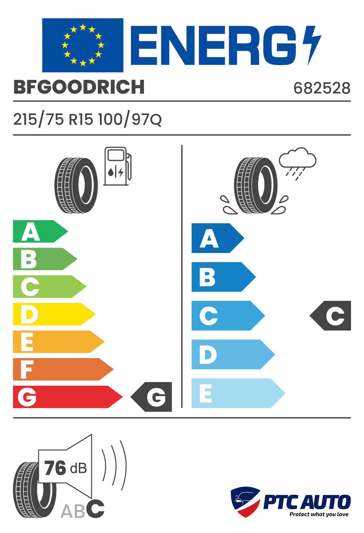 BFGOODRICH 215/75 R15 100/97Q MUD-TERRAIN T/A KM2 RWL (G-C-C[76])(4x4 vara)