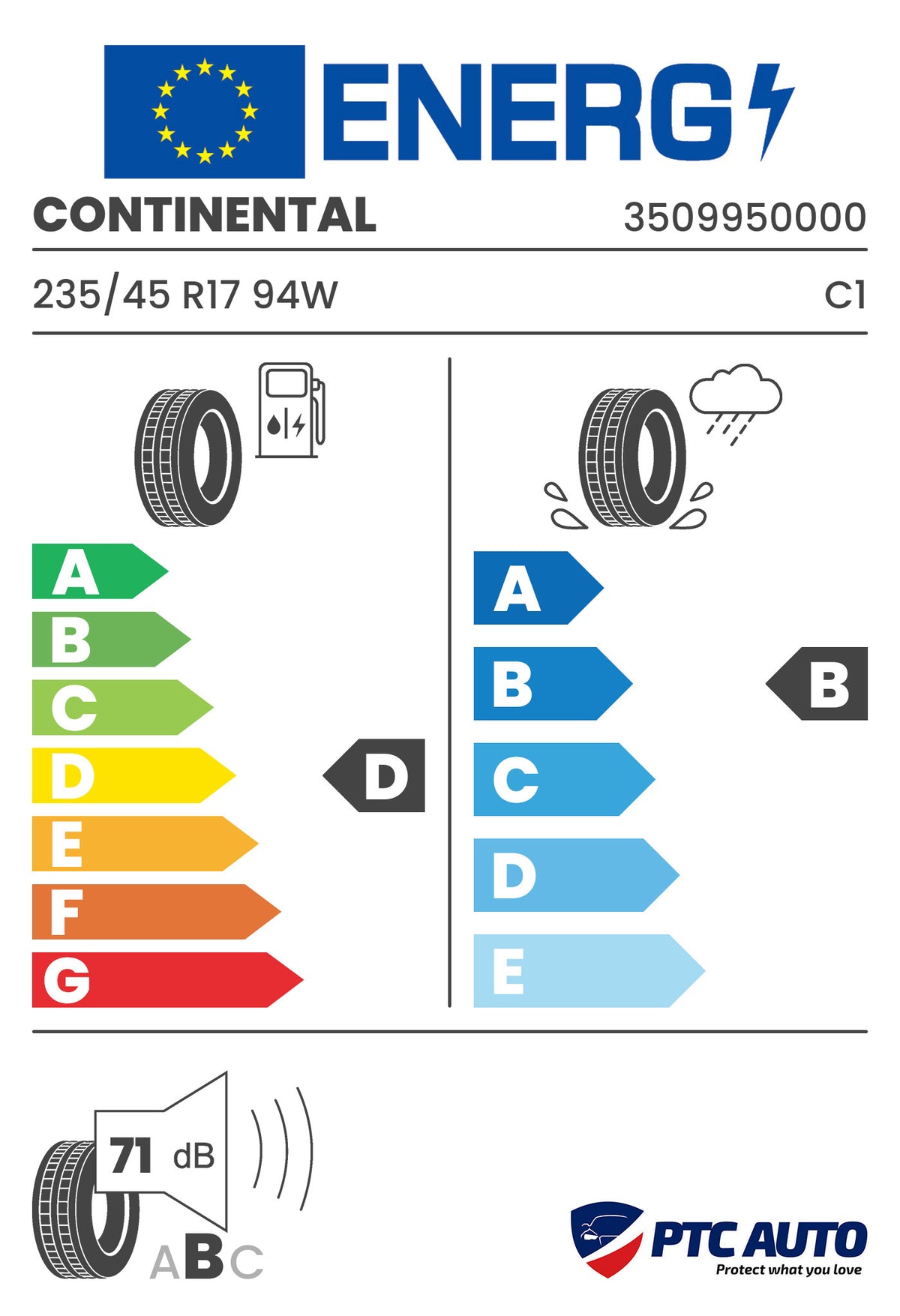 Anvelopa Vara Continental 235/45 R17 SC-5 SEAL 94W
