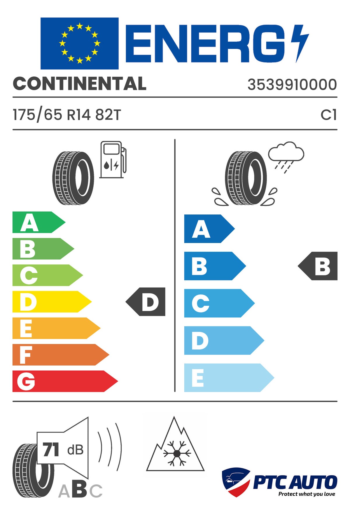 Anvelopa Iarna Continental 175/65 R14 WINTERCONTACT TS 860 82T M+S 3PMSF