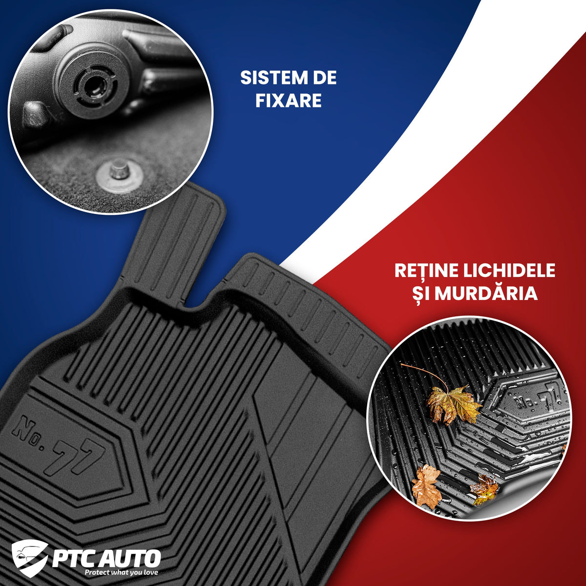 Covorase auto tip tavita Mazda CX CX-5 II (KF) Facelift, an fabricatie 2022 - 09.2025, caroserie suv fara acoperire prindere centura | 77425095