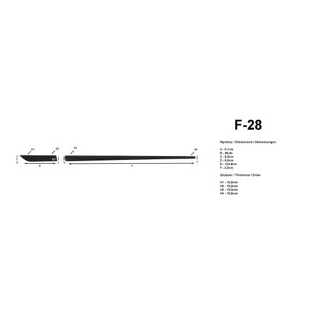 Bandouri laterale Hyundai I20 I, an fabricatie 01.2009 - 11.2014, caroserie hatchback | F-28