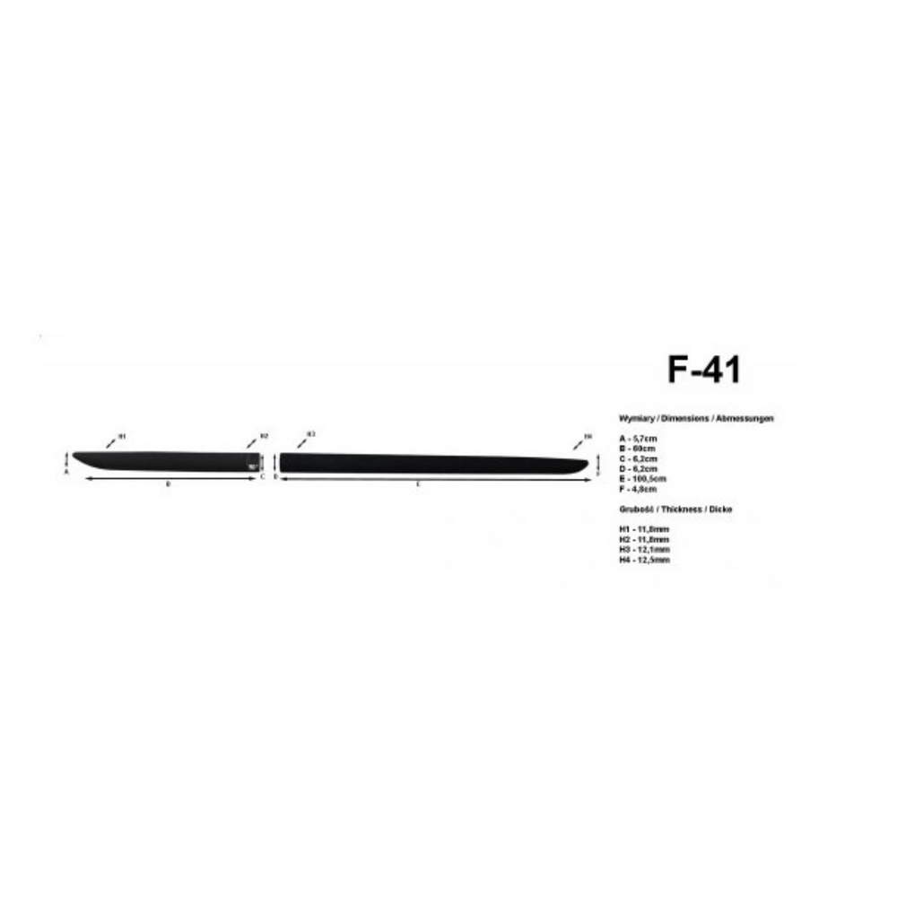 Bandouri laterale Mitsubishi Outlander III, an fabricatie 09.2012 - 10.2021, caroserie suv | F-41