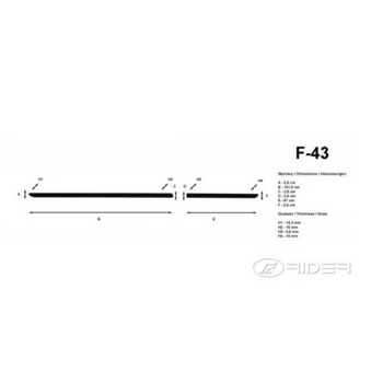 Bandouri laterale Kia Rio IV, an fabricatie 02.2017 - prezent, caroserie hatchback | F-43