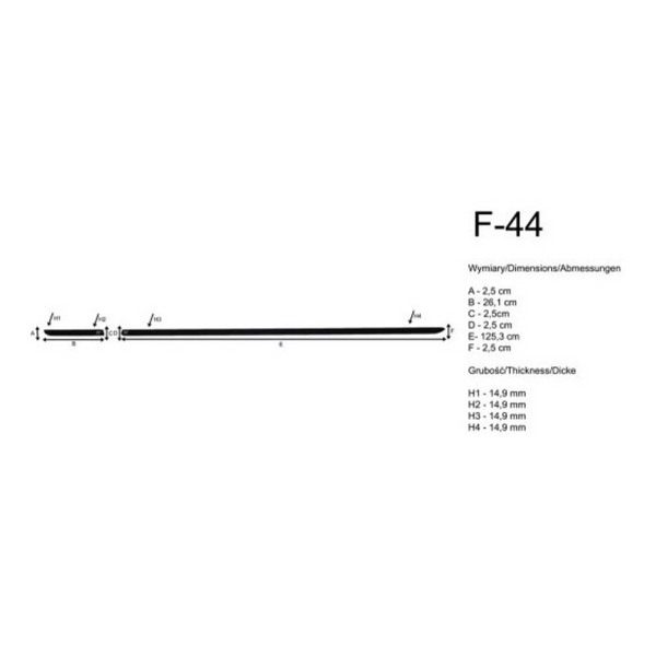 Bandouri laterale Volkswagen up!, an fabricatie 09.2011 - prezent, caroserie hatchback | F-44