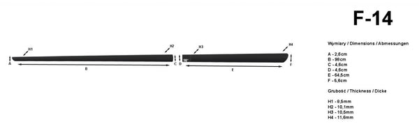 Bandouri laterale Suzuki Swift, an fabricatie 2005 - 2007, caroserie hatchback 5 usi | F-14