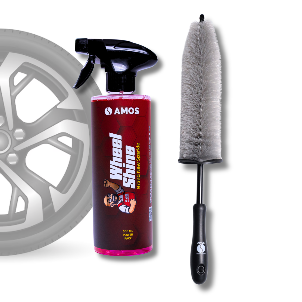 Wheel Protect: Soluție curățare și îngrijire jante 500 ml + perie curățare CADOU