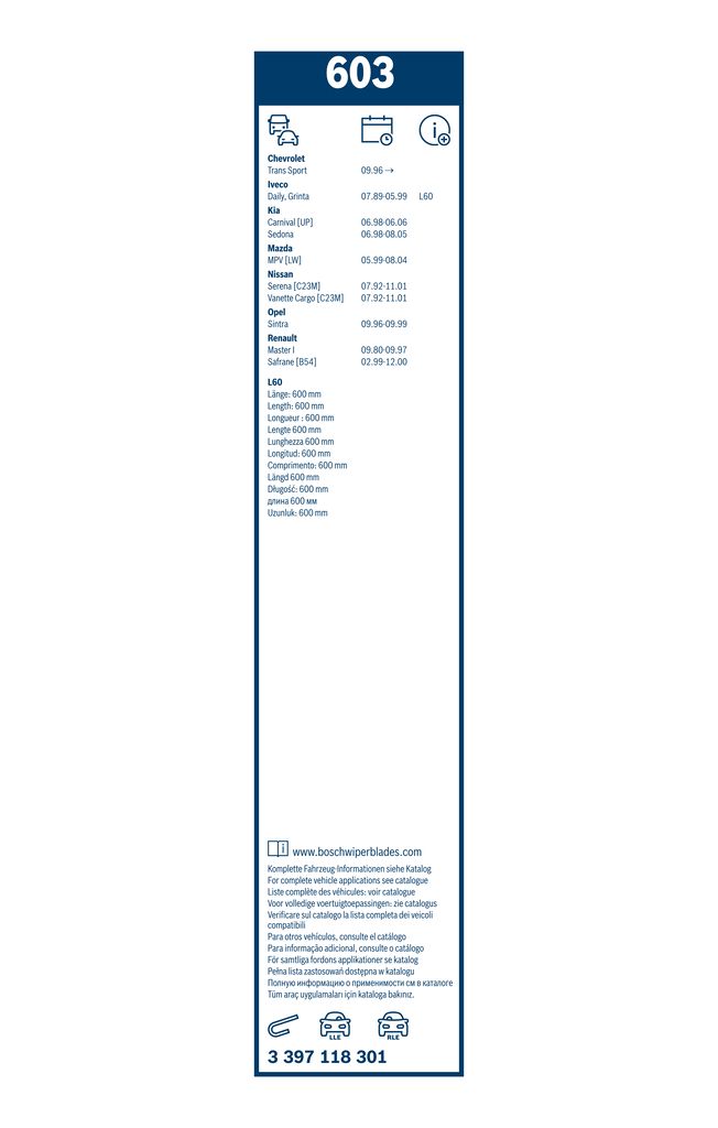 Lamela Stergator Mazda MPV, fabricatie 1999-2006, caroserie Minivan | STB3397118301