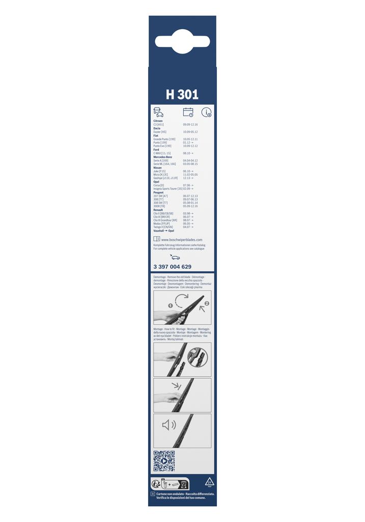 Lamela Stergator Ford C-Max, fabricatie 2010-2019, caroserie Minivan | STB3397004629