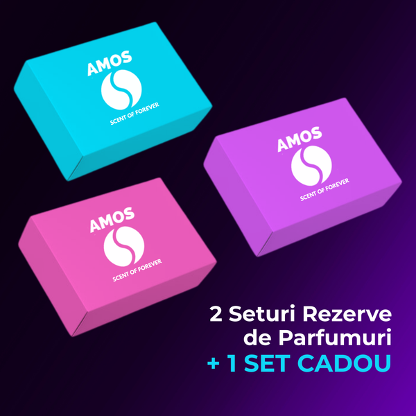 Pachet 2 seturi rezerve de parfumuri + 1 set parfum CADOU