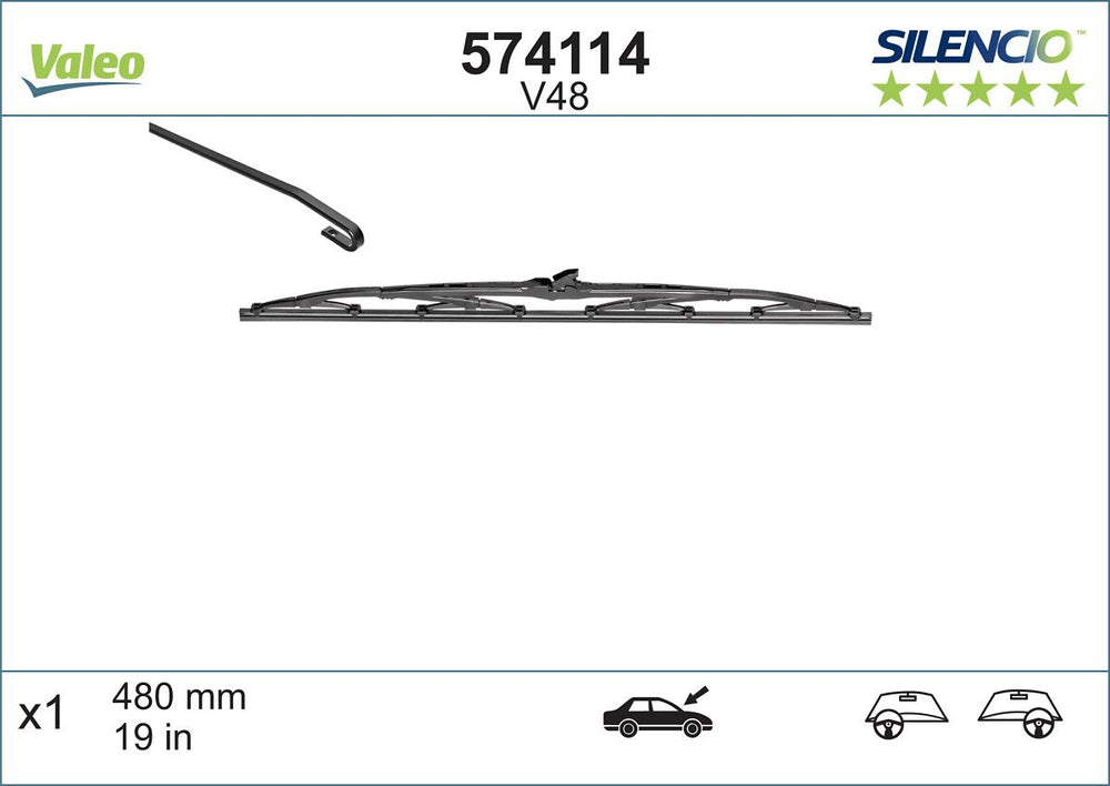 Lamela Stergator Fiat Tipo 160, fabricatie 1987-1995, caroserie Hatchback | STV574114