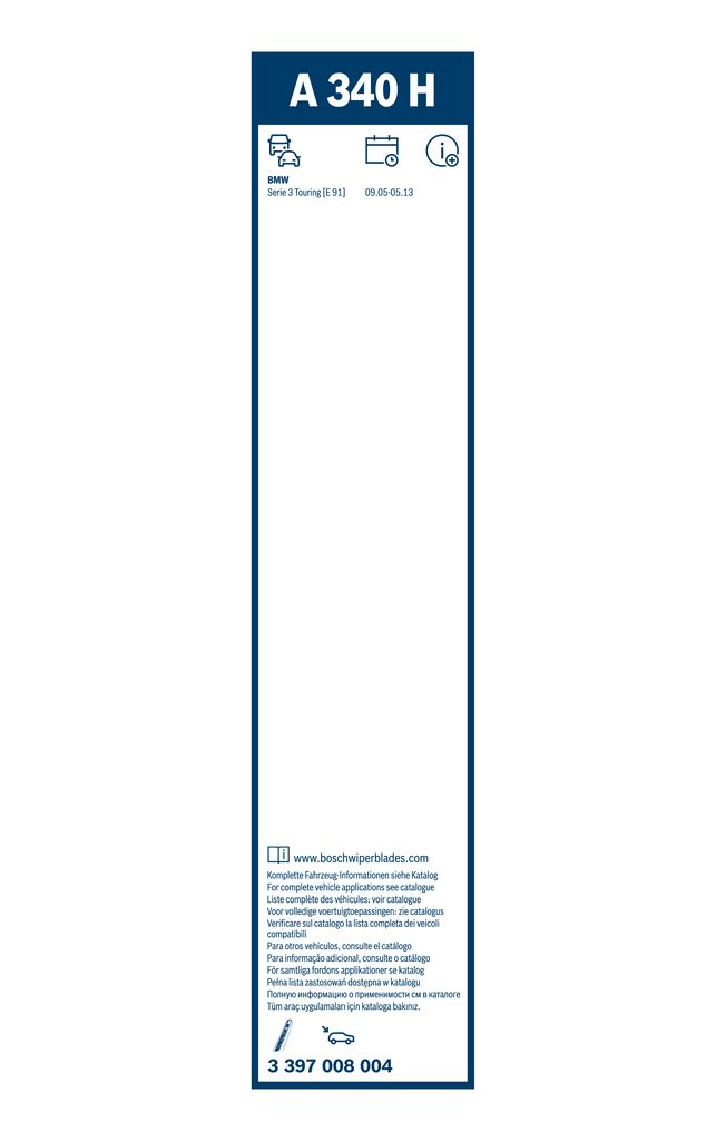 Lamela Stergator ALPINA B3, fabricatie 2007-2013, caroserie Combi | STB3397008004