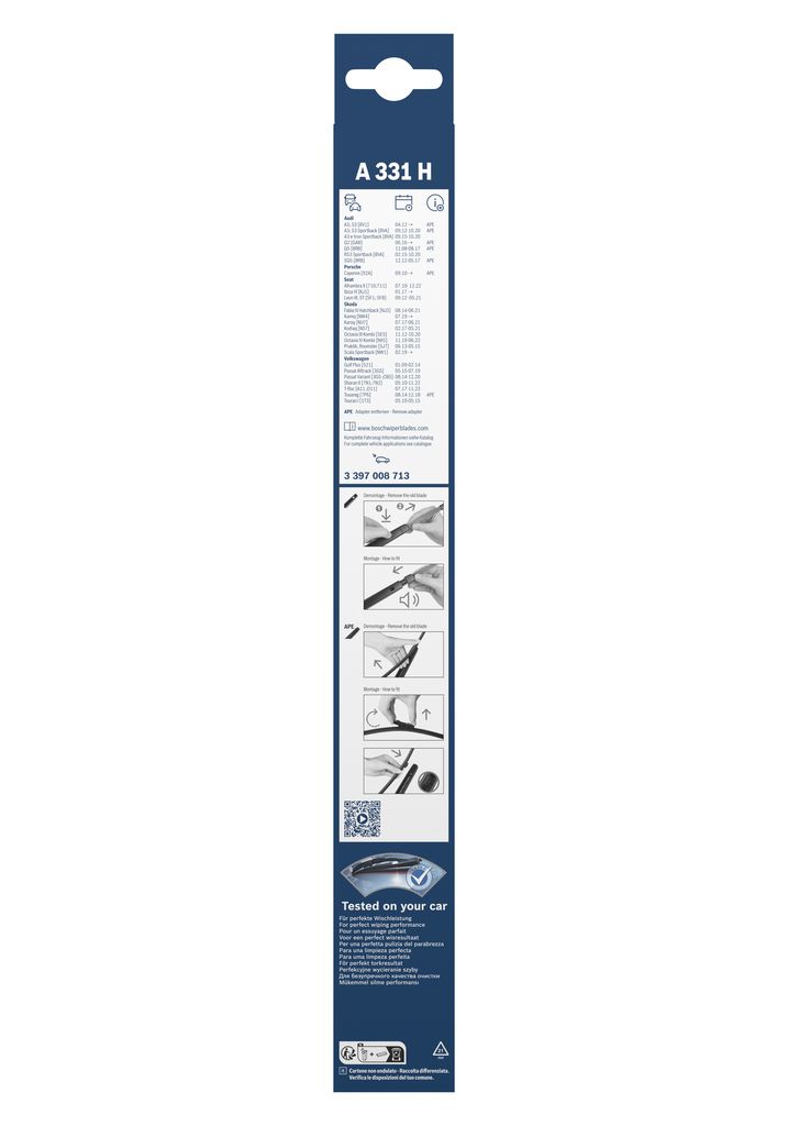 Lamela Stergator Skoda Roomster, fabricatie 2006-2015, caroserie Minivan | STB3397008713