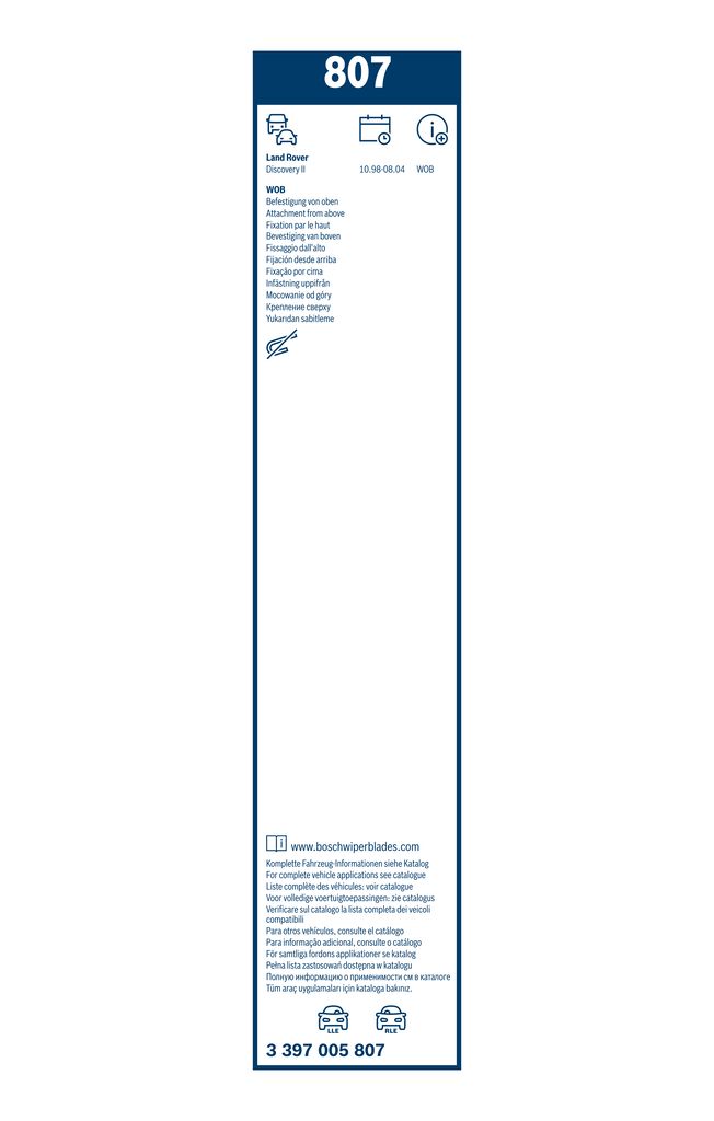 Lamela Stergator Land Rover Discovery, fabricatie 1998-2004, caroserie SUV | STB3397005807
