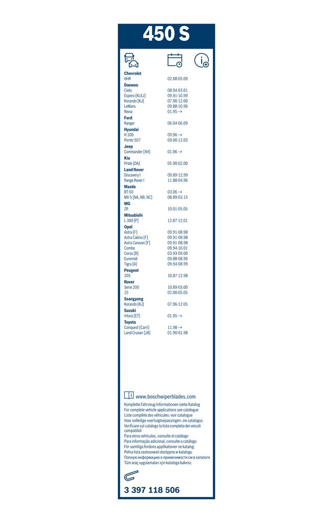 Lamela Stergator Nissan Sunny, fabricatie 1982-1987, caroserie Sedan | STB3397118506