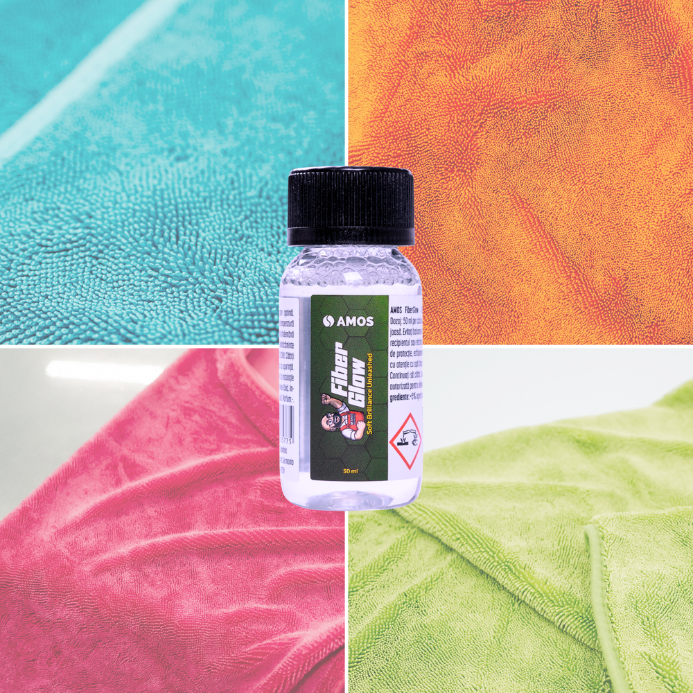 AMOS FiberGlow – Soft Brilliance Unleashed detergent prosop microfibră 50 ml