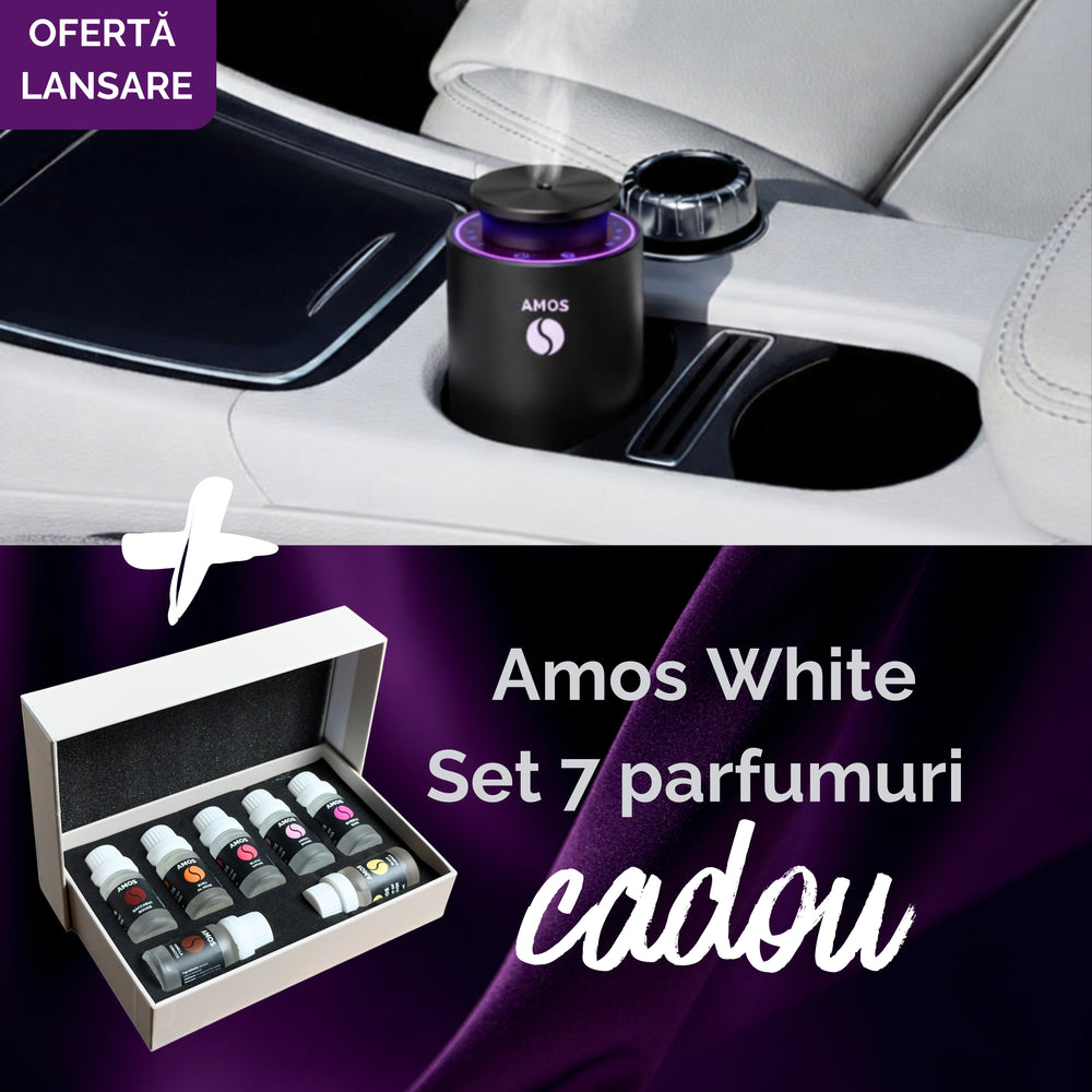 Difuzor de parfum Amos Supreme pentru masina si acasa - parfum inclus