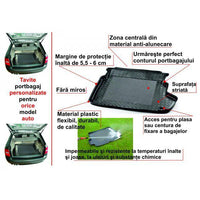 Tavita portbagaj Fiat Doblo II fabricatie 2010 - prezent (podea variabila pe inaltime) 3