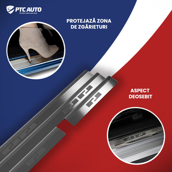 Protectie praguri usi inox Mazda 3 III, an fabricatie 12.2013 - 02.2019, caroserie sedan | 08-1773