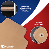 Covorase auto mocheta (bej) Mercedes E-Class W211, an fabricatie 2002 - 02.2009, caroserie sedan | M3104211BEJ