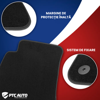 Covorase auto mocheta (negru) Peugeot 207 fabricatie 2006 - 2012, caroserie hatchback, sistme de prindere standard - 2