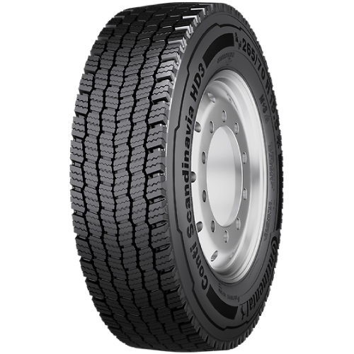 CONTINENTAL 295/80 R22,5 152/148M CONTI SCANDINAVIA HD3 (CSD3) M+S 3PMSF (TRAC) (D-B-B[75] - 1