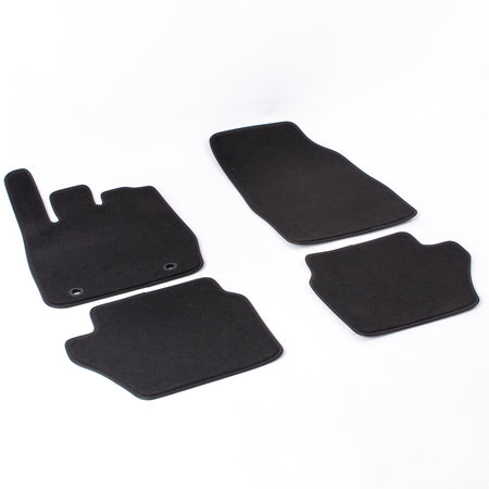 Covorase auto mocheta (negru) Ford Fiesta VI, an fabricatie 10.2008 - 06.2017, caroserie hatchback sistem de prindere rotund | M160709