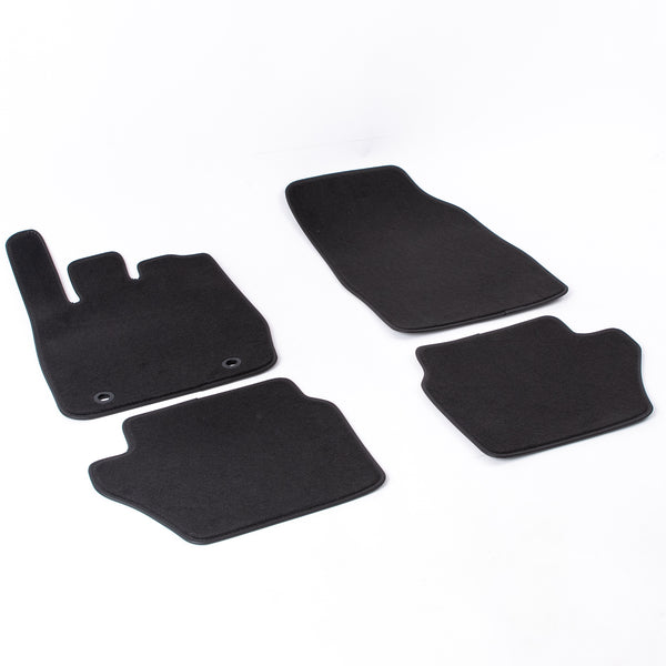 Covorase auto mocheta (negru) Ford Fiesta VI, an fabricatie 10.2008 - 06.2017, caroserie hatchback sistem de prindere rotund | M160709