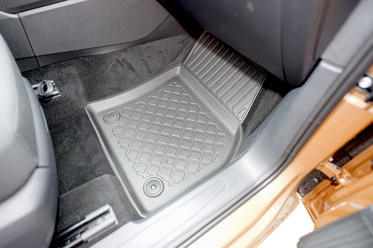 Covorase auto tip tavita Volkswagen Caddy Cargo Maxi, an fabricatie 02.2021 - prezent, caroserie van 5-7 locuri, covorase fata | 653886